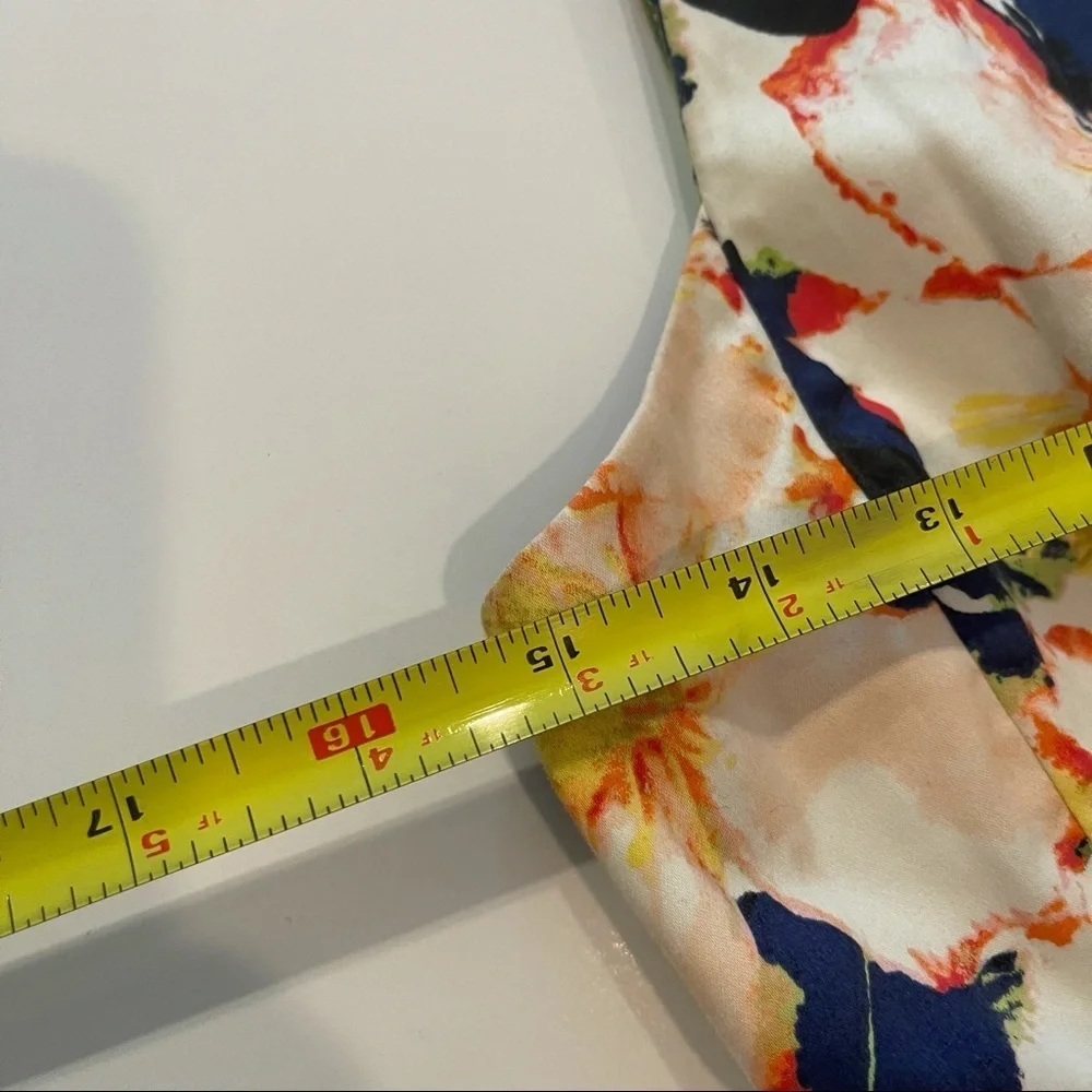 J Crew Collection Floral Cove V-neck Dress Cotton Sleeveless Size 6 - Picture 9 of 16